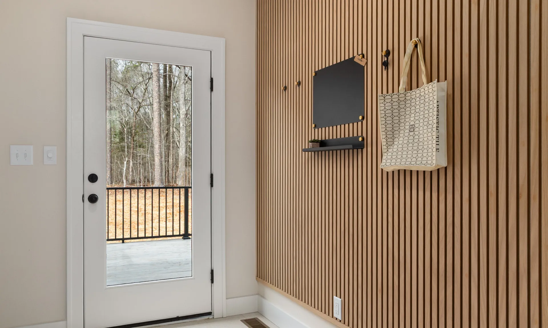Entryway storage idea with less clutter