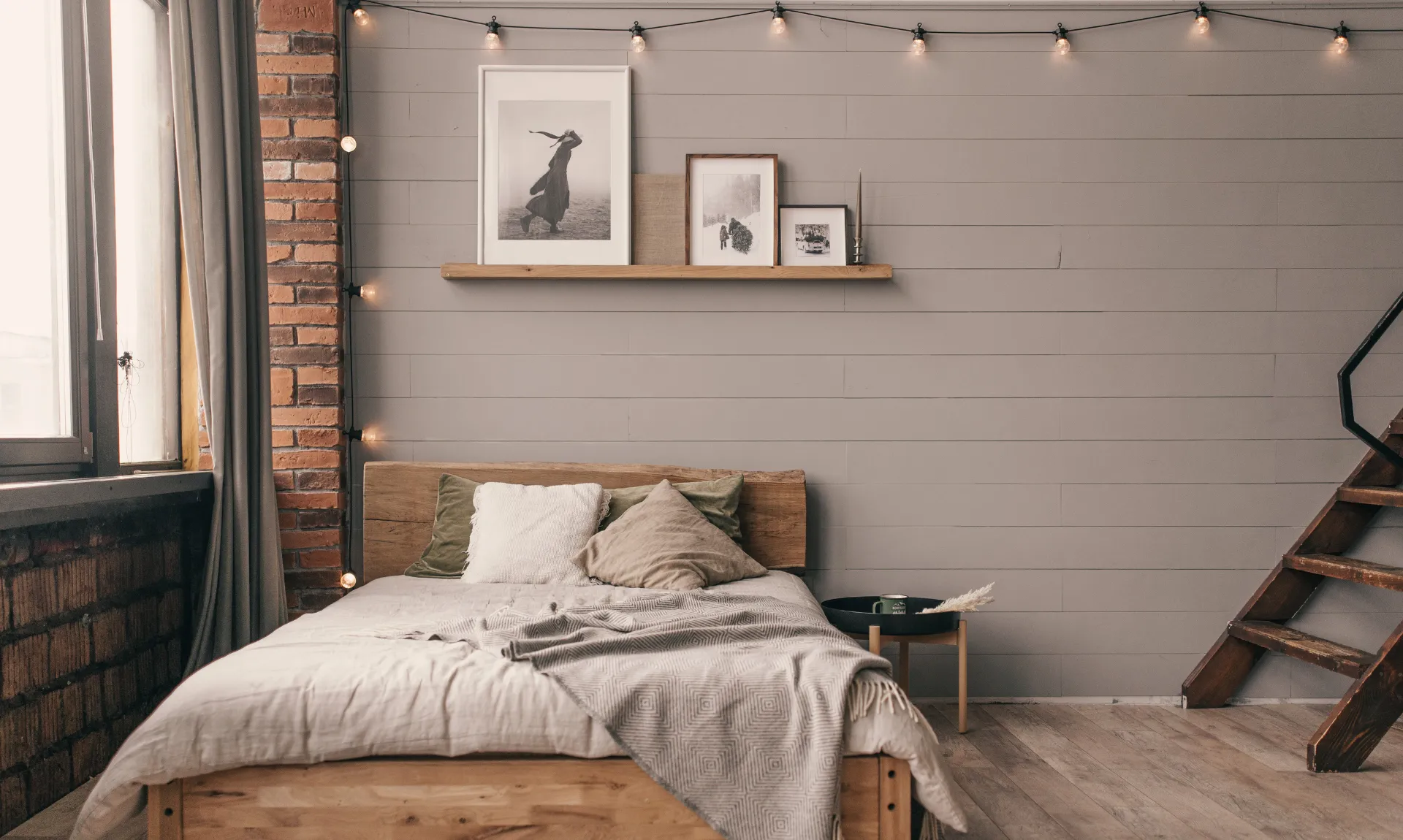 a bedroom that shows how to decorate small apartment for fall