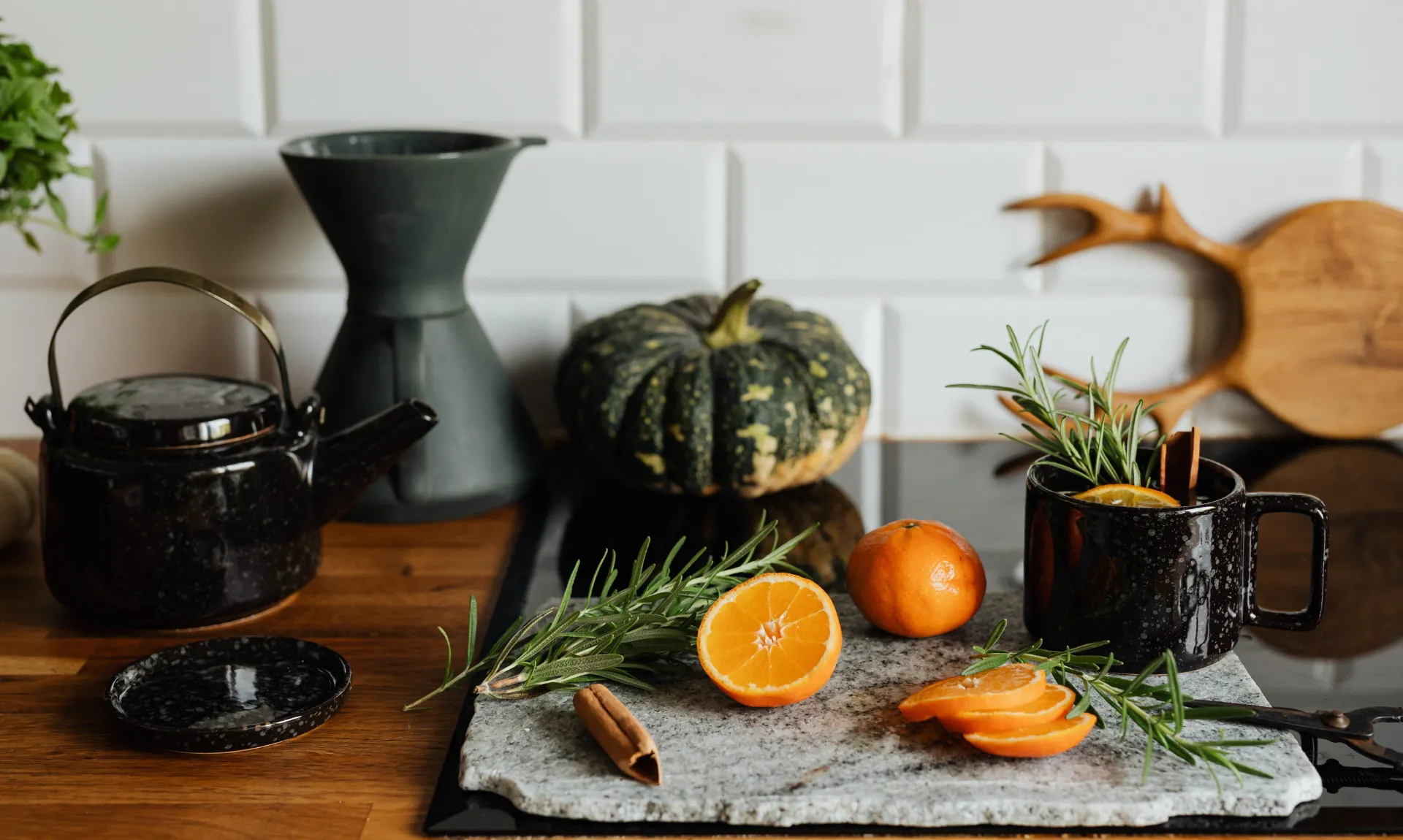 fall inspired kitchen space